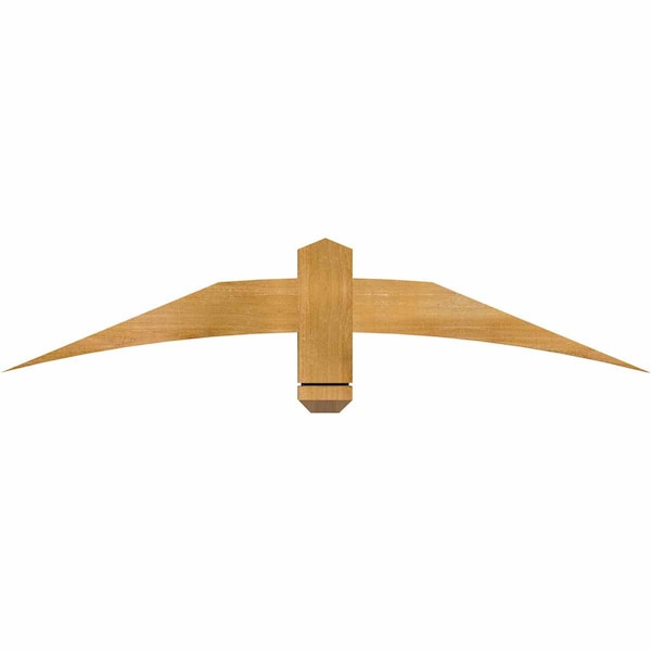 Ekena Millwork Bellingham Rough Sawn Timber Gable Bracket, Western Red Cedar, 48"W x 10"H x 2"D x 4"F, 5/12 Pitch GBW048X10X0204BEL00RWR - main